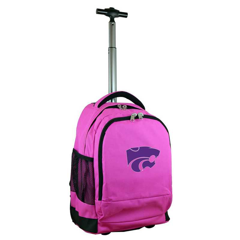 CLKSL780-PK: NCAA Kansas State Wildcats Wheeled Premium Backpack